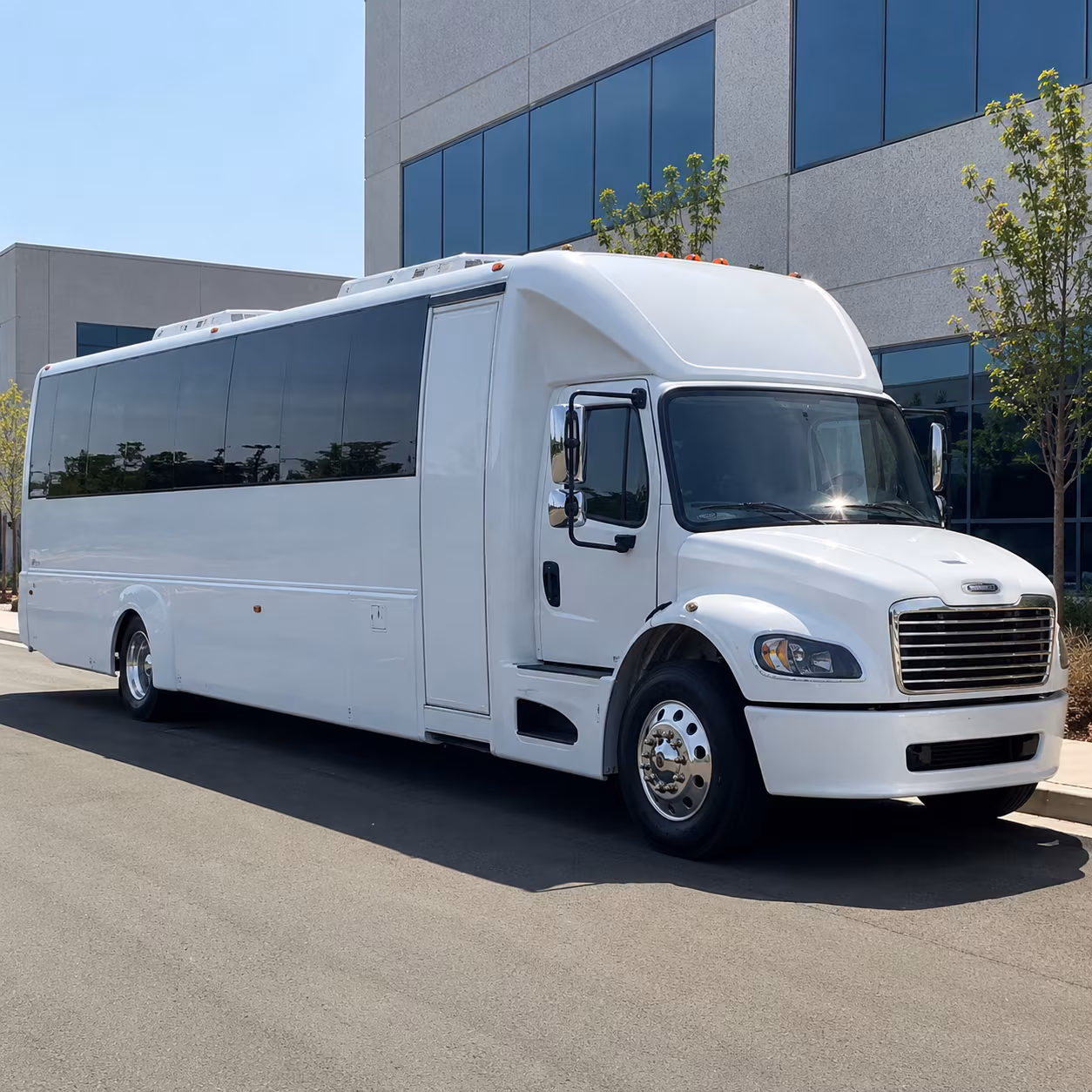 large scale corporate shuttle buses for rochester s major employers and institutions