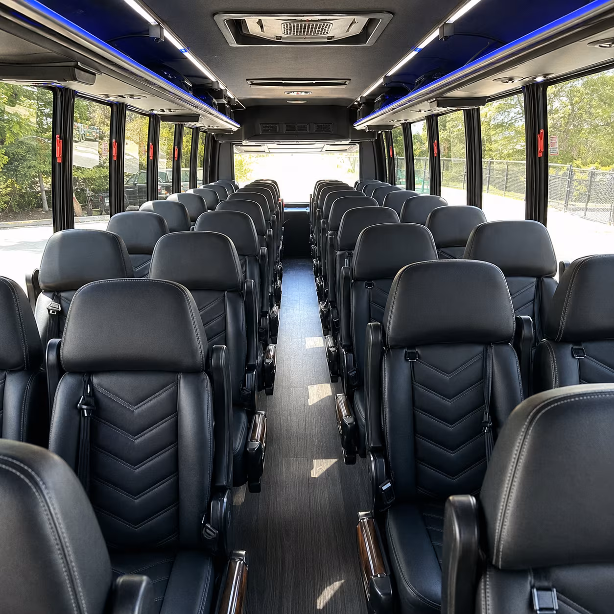 rochester 25 passenger minibus inside
