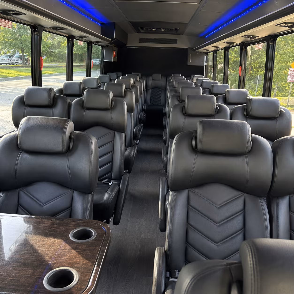 rochester 25 passenger minibus interior