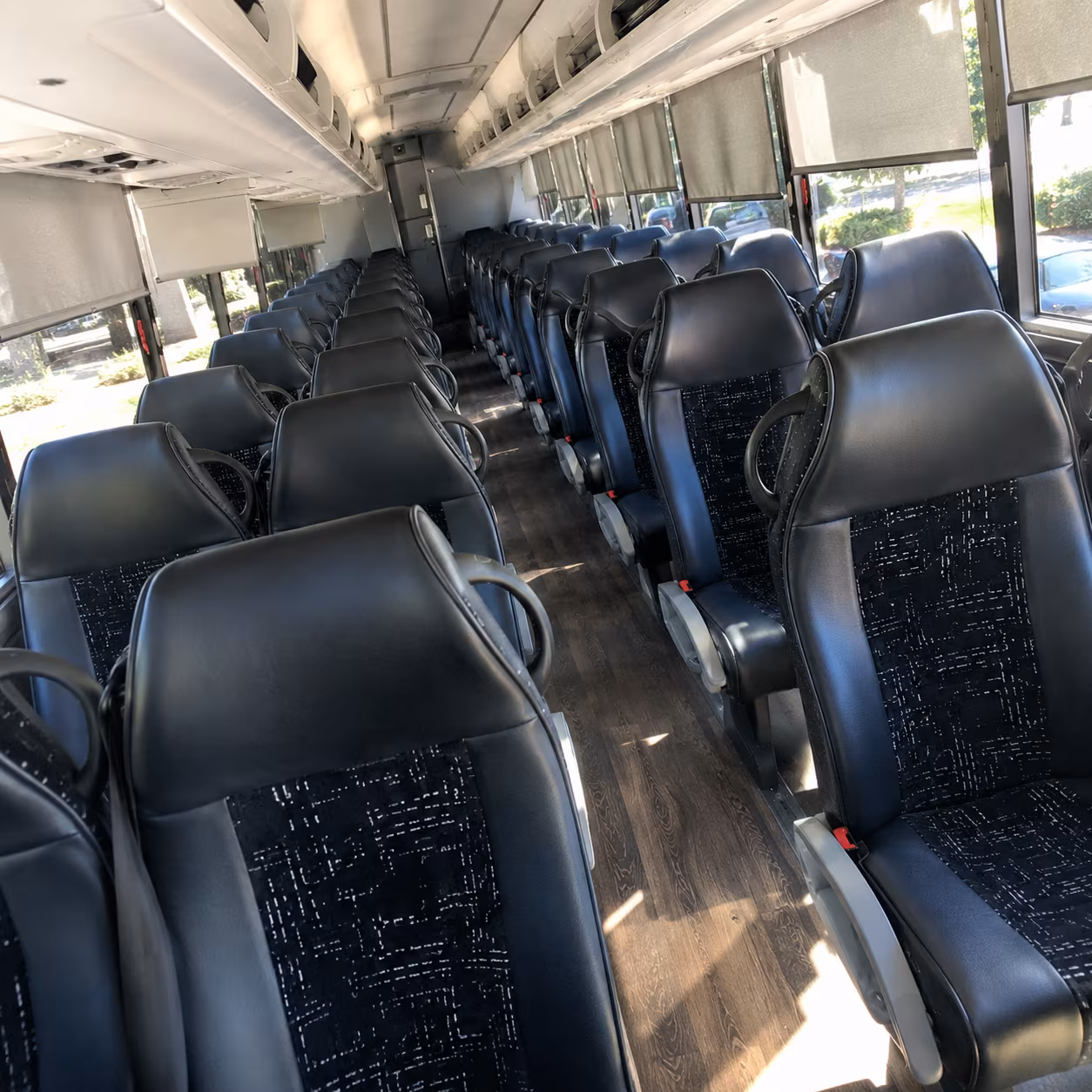 rochester charter bus inside