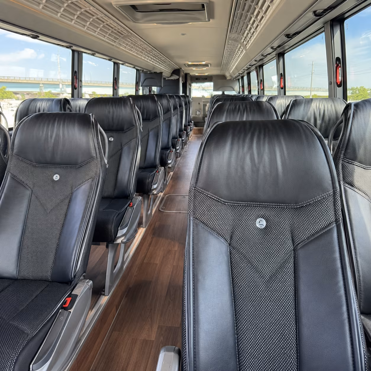 rochester charter bus interior