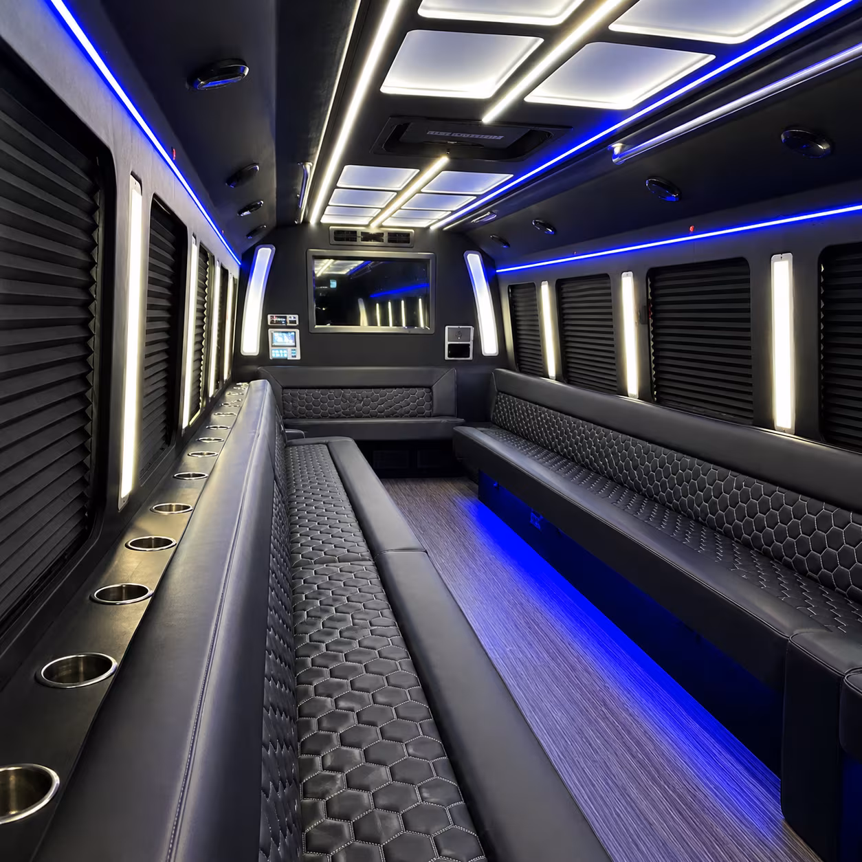 rochester party bus interior